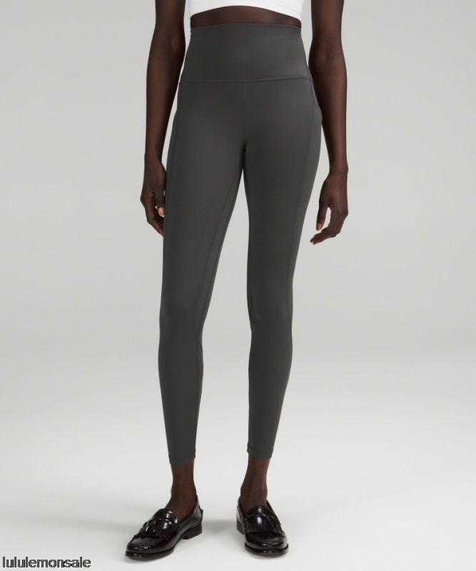 Lululemon Damen DELULU048 | Align Hoch Sitzende Hose Mit Taschen 25 Graphitgrau
